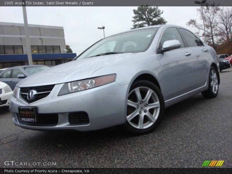 Satin Silver Metallic / Quartz 2005 Acura TSX Sedan