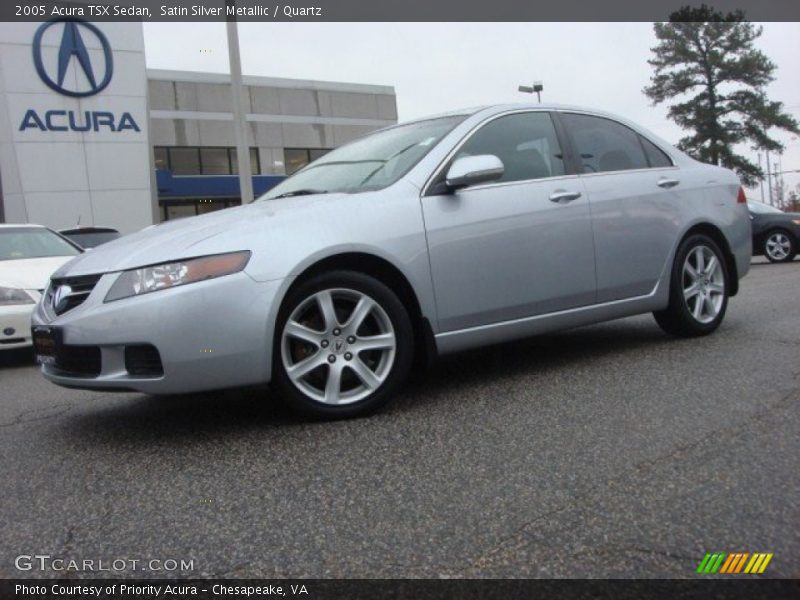 Satin Silver Metallic / Quartz 2005 Acura TSX Sedan