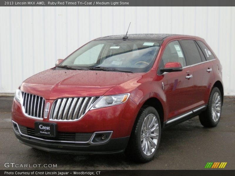 Ruby Red Tinted Tri-Coat / Medium Light Stone 2013 Lincoln MKX AWD