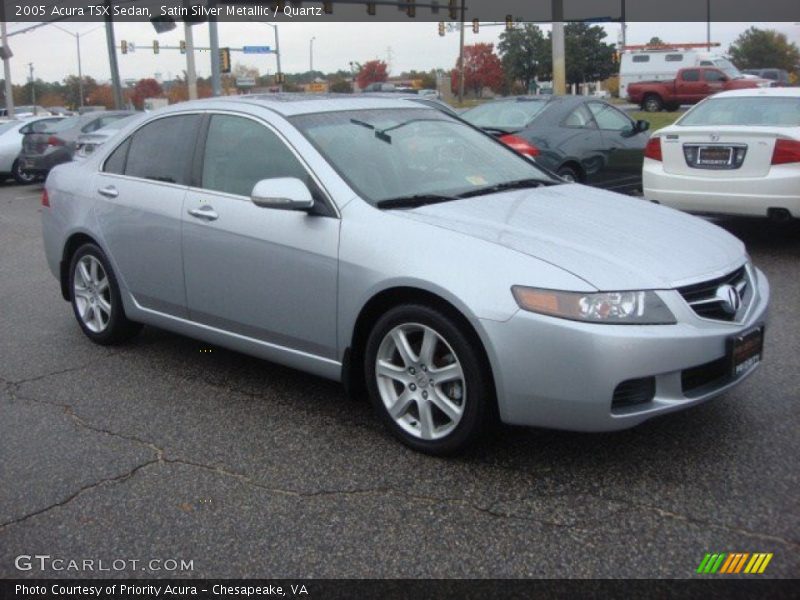 Satin Silver Metallic / Quartz 2005 Acura TSX Sedan