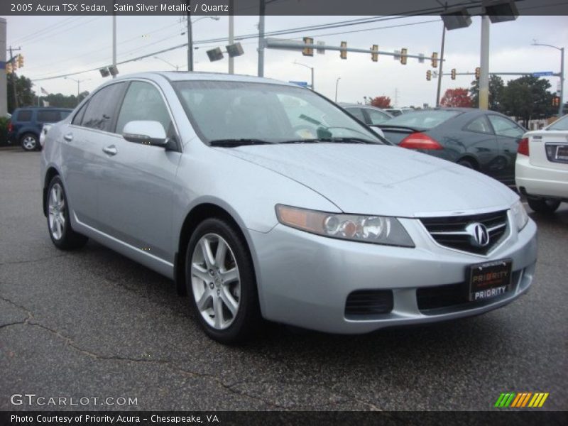 Satin Silver Metallic / Quartz 2005 Acura TSX Sedan