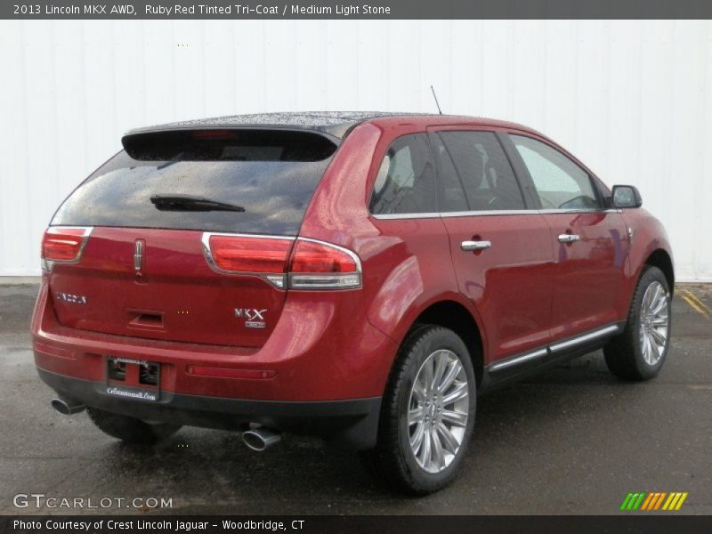 Ruby Red Tinted Tri-Coat / Medium Light Stone 2013 Lincoln MKX AWD