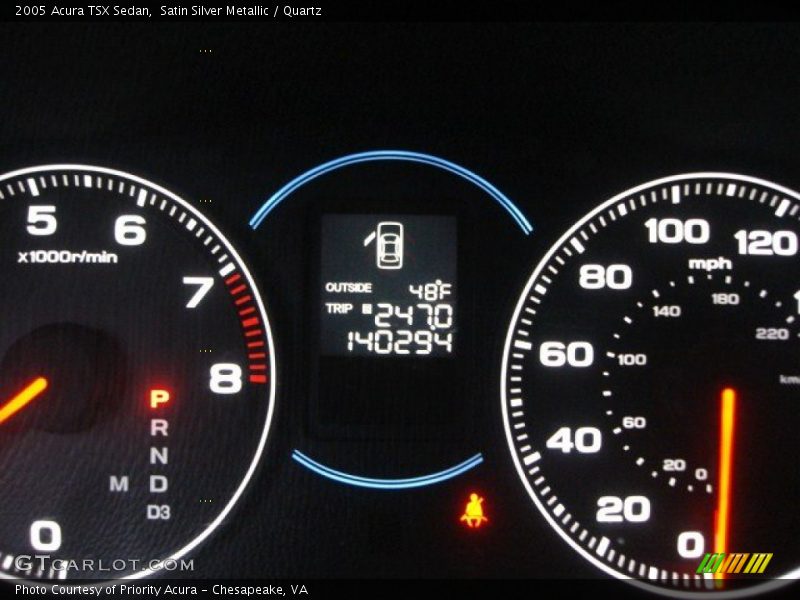 Satin Silver Metallic / Quartz 2005 Acura TSX Sedan