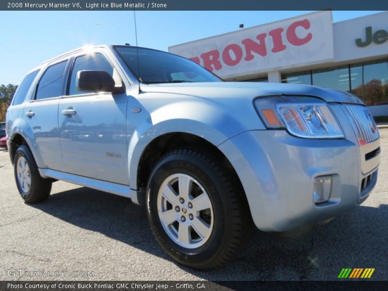 Light Ice Blue Metallic / Stone 2008 Mercury Mariner V6