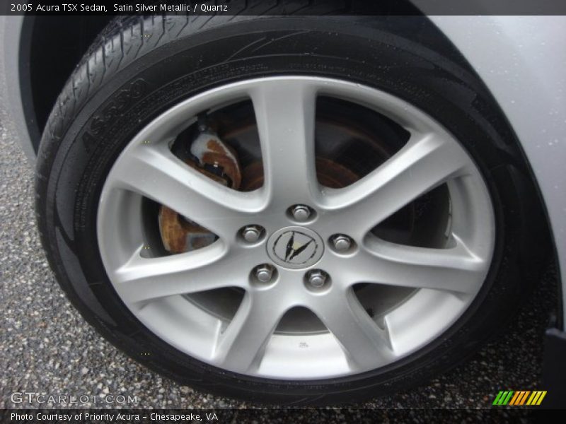 Satin Silver Metallic / Quartz 2005 Acura TSX Sedan