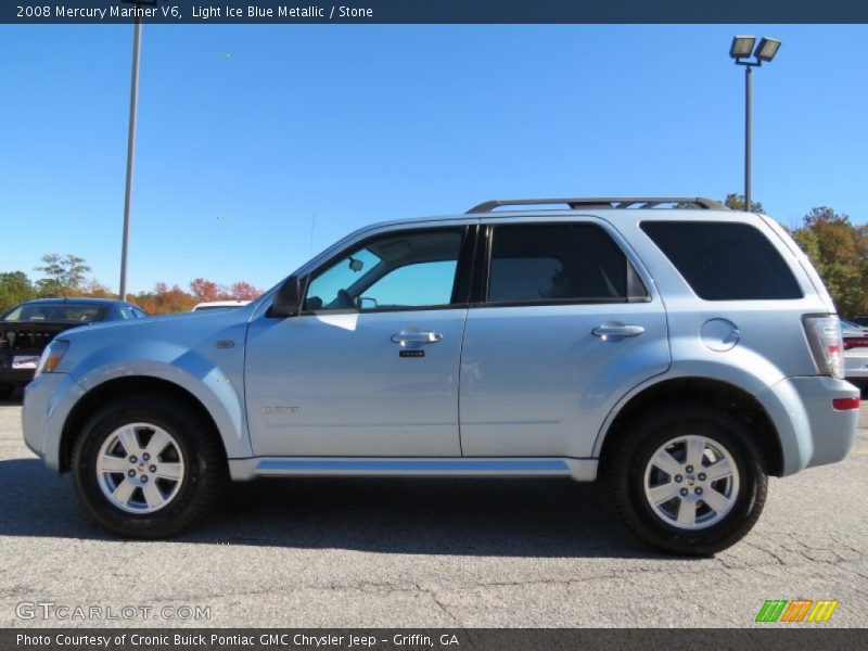 Light Ice Blue Metallic / Stone 2008 Mercury Mariner V6
