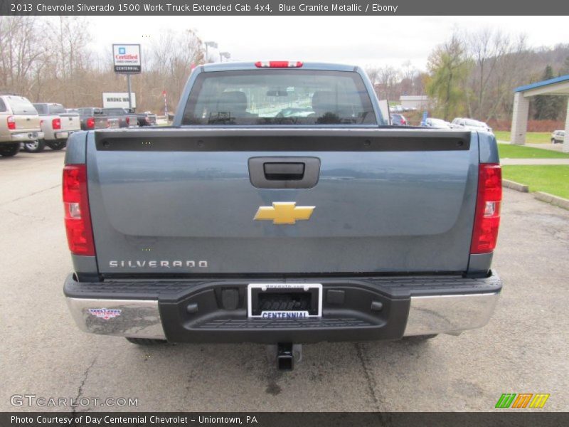 Blue Granite Metallic / Ebony 2013 Chevrolet Silverado 1500 Work Truck Extended Cab 4x4