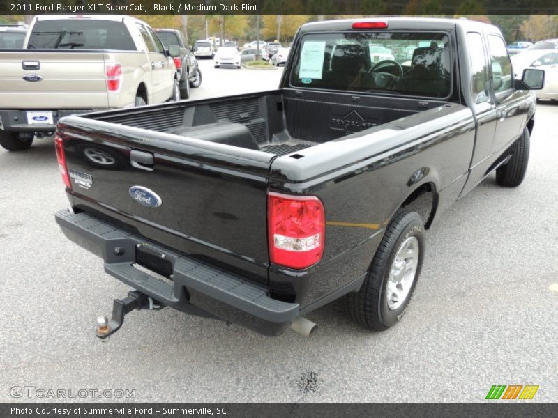 Black / Medium Dark Flint 2011 Ford Ranger XLT SuperCab