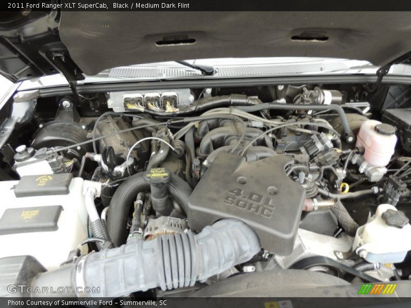 Black / Medium Dark Flint 2011 Ford Ranger XLT SuperCab
