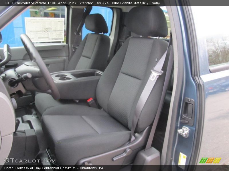 Blue Granite Metallic / Ebony 2013 Chevrolet Silverado 1500 Work Truck Extended Cab 4x4