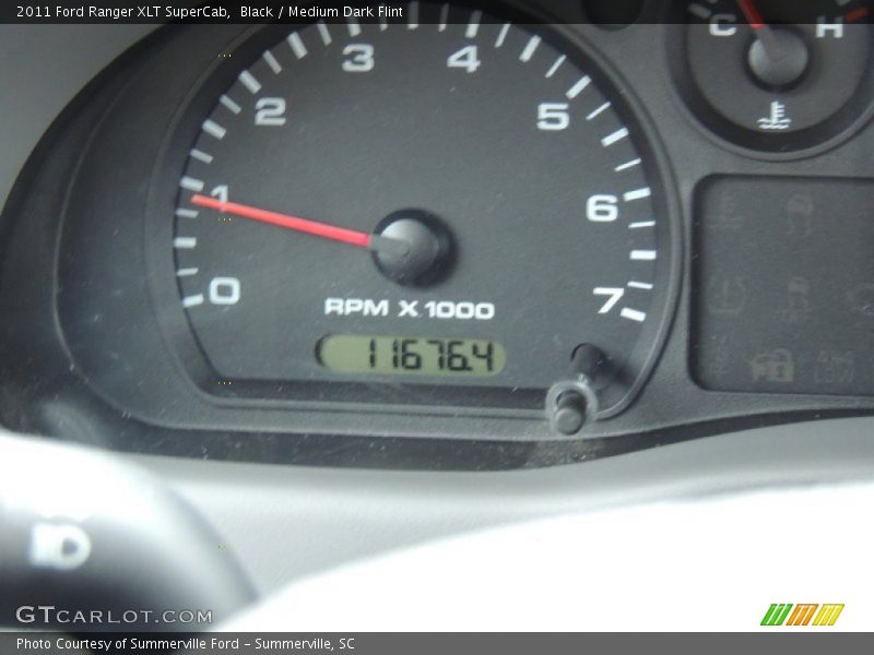 Black / Medium Dark Flint 2011 Ford Ranger XLT SuperCab