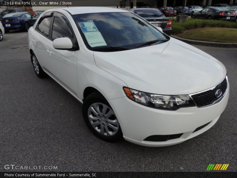 Clear White / Stone 2013 Kia Forte LX