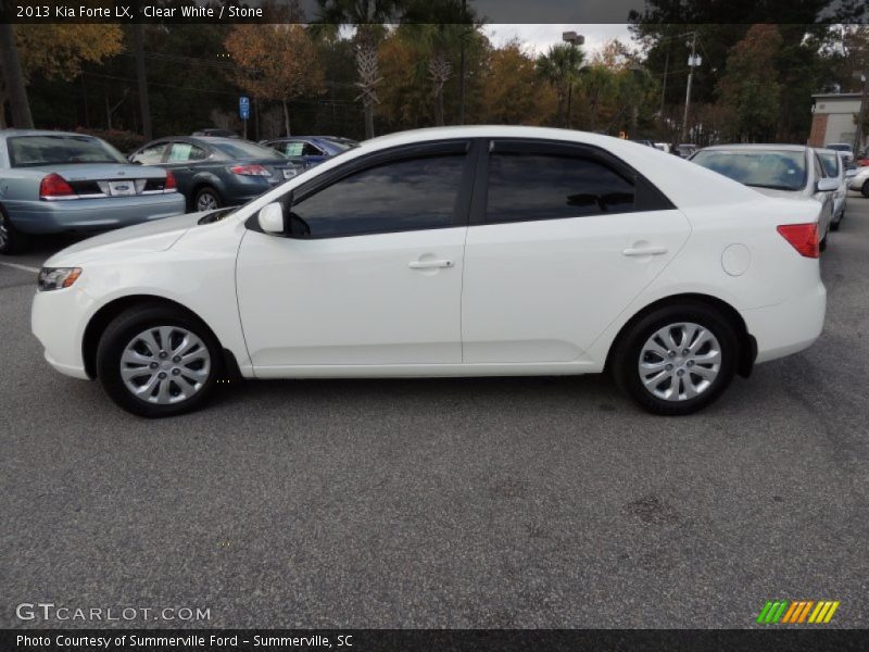 Clear White / Stone 2013 Kia Forte LX