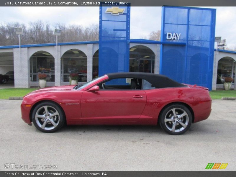 Crystal Red Tintcoat / Black 2013 Chevrolet Camaro LT/RS Convertible