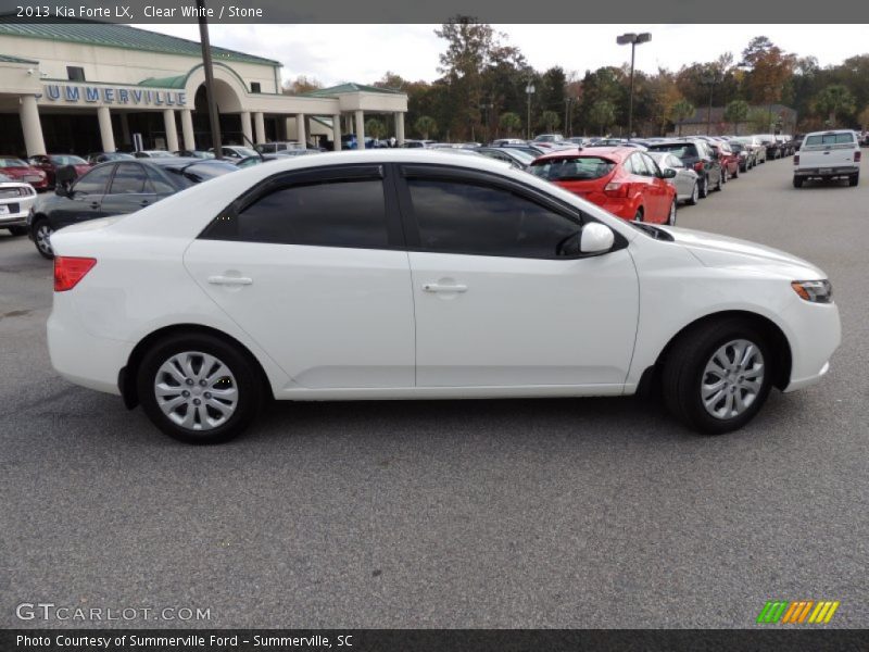 Clear White / Stone 2013 Kia Forte LX