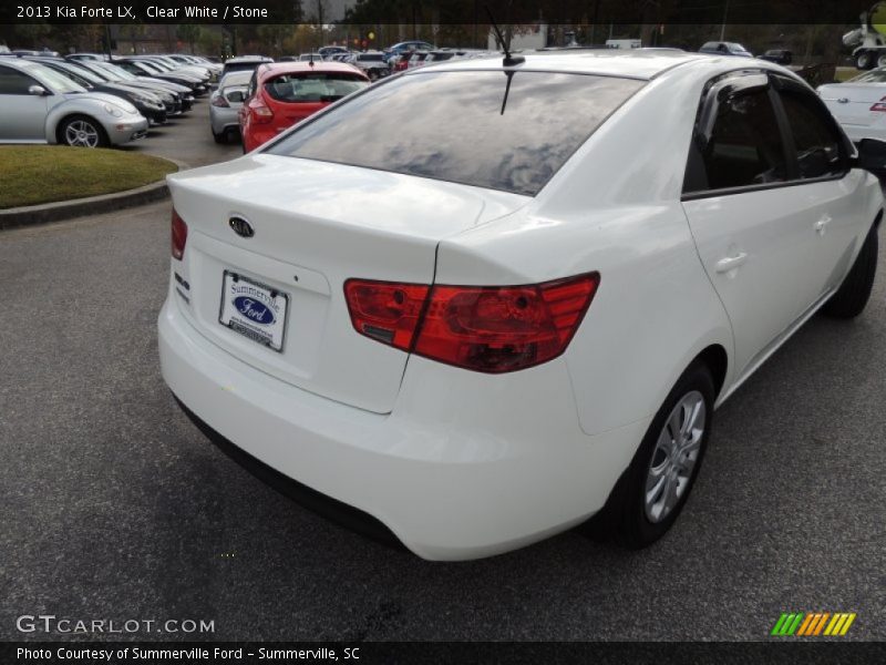 Clear White / Stone 2013 Kia Forte LX