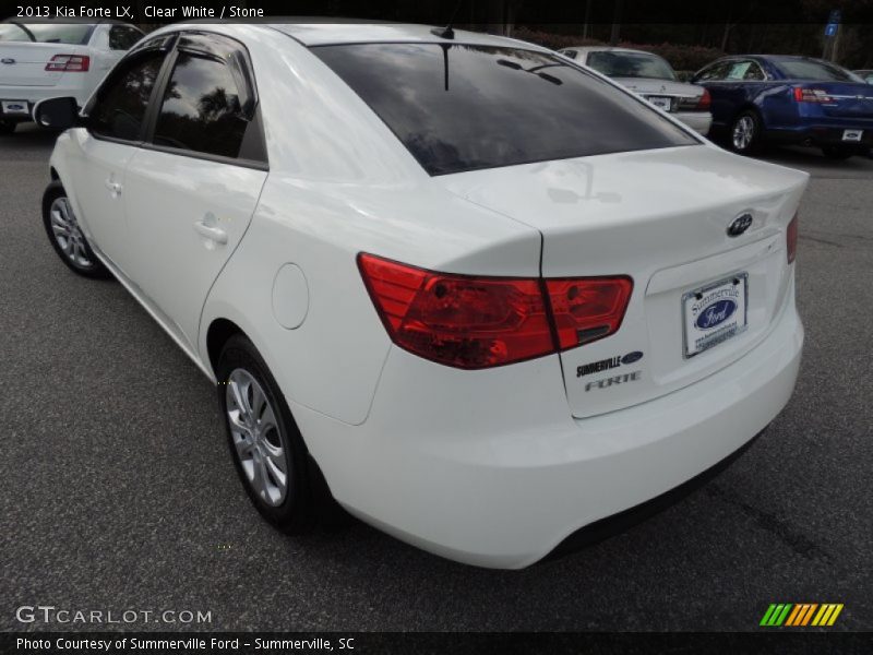 Clear White / Stone 2013 Kia Forte LX