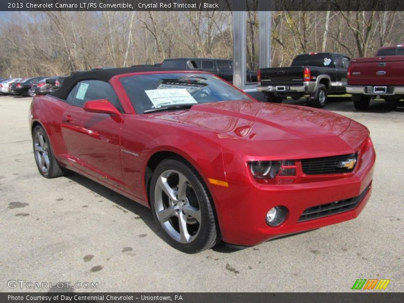 Crystal Red Tintcoat / Black 2013 Chevrolet Camaro LT/RS Convertible