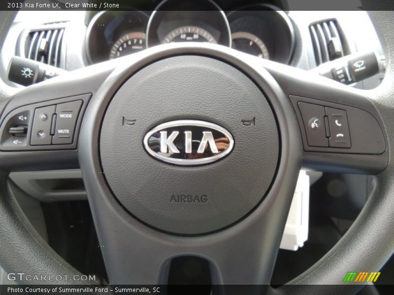 Clear White / Stone 2013 Kia Forte LX