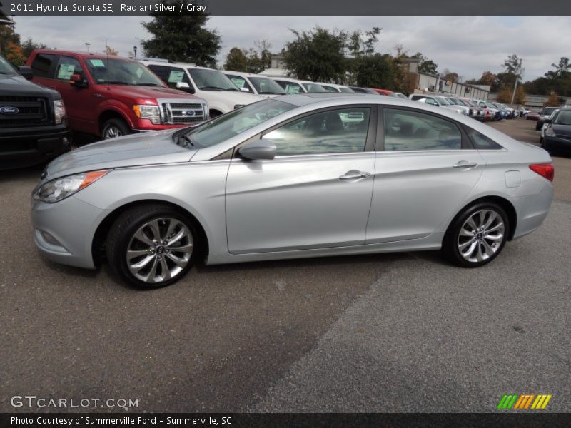 Radiant Silver / Gray 2011 Hyundai Sonata SE