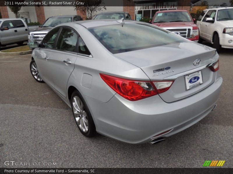 Radiant Silver / Gray 2011 Hyundai Sonata SE