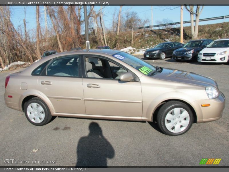 Champagne Beige Metallic / Grey 2006 Suzuki Forenza Sedan