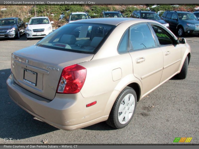 Champagne Beige Metallic / Grey 2006 Suzuki Forenza Sedan