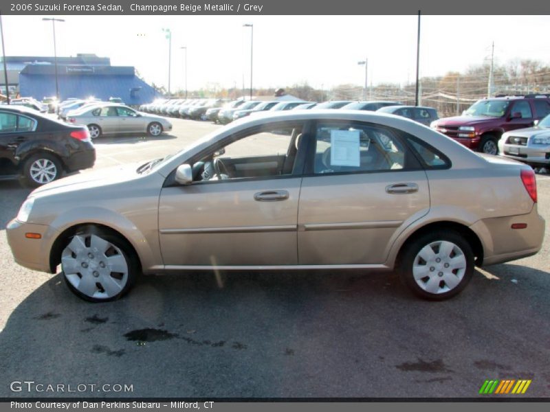 Champagne Beige Metallic / Grey 2006 Suzuki Forenza Sedan