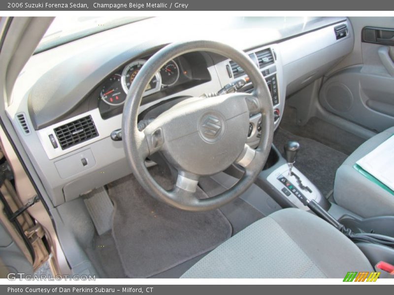 Champagne Beige Metallic / Grey 2006 Suzuki Forenza Sedan