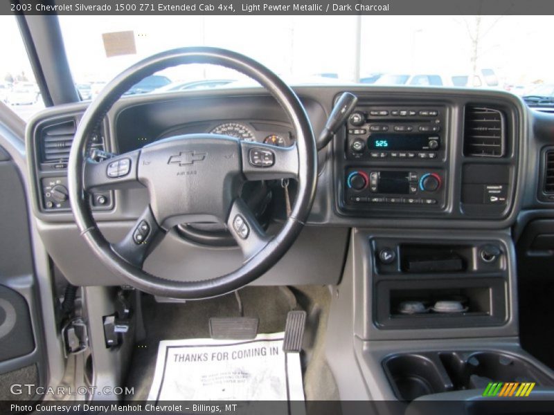 Light Pewter Metallic / Dark Charcoal 2003 Chevrolet Silverado 1500 Z71 Extended Cab 4x4