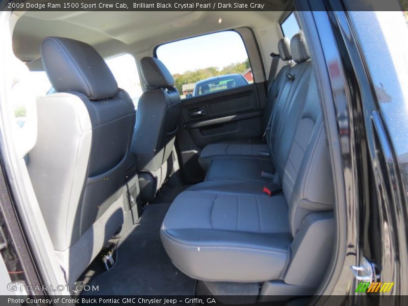 Brilliant Black Crystal Pearl / Dark Slate Gray 2009 Dodge Ram 1500 Sport Crew Cab