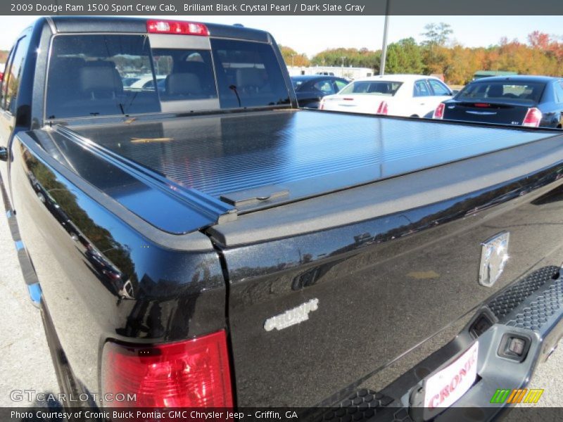 Brilliant Black Crystal Pearl / Dark Slate Gray 2009 Dodge Ram 1500 Sport Crew Cab