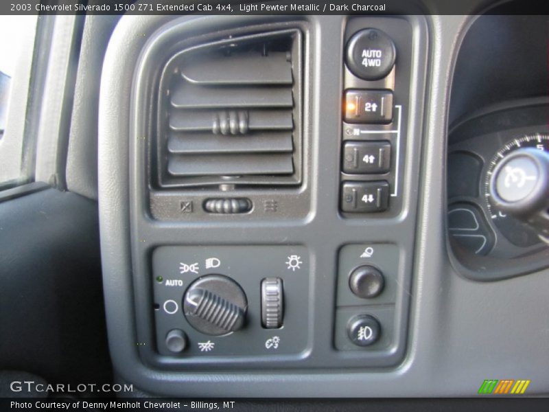 Light Pewter Metallic / Dark Charcoal 2003 Chevrolet Silverado 1500 Z71 Extended Cab 4x4