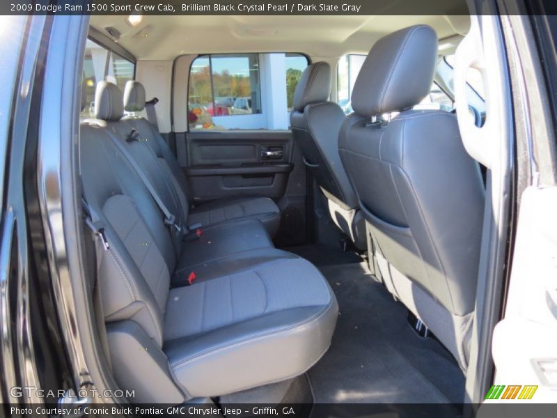 Brilliant Black Crystal Pearl / Dark Slate Gray 2009 Dodge Ram 1500 Sport Crew Cab