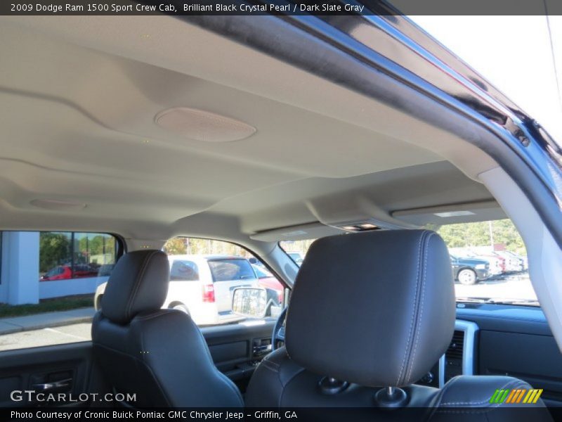 Brilliant Black Crystal Pearl / Dark Slate Gray 2009 Dodge Ram 1500 Sport Crew Cab