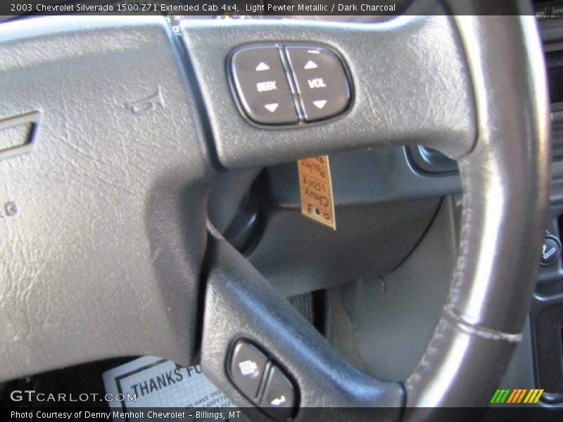 Light Pewter Metallic / Dark Charcoal 2003 Chevrolet Silverado 1500 Z71 Extended Cab 4x4