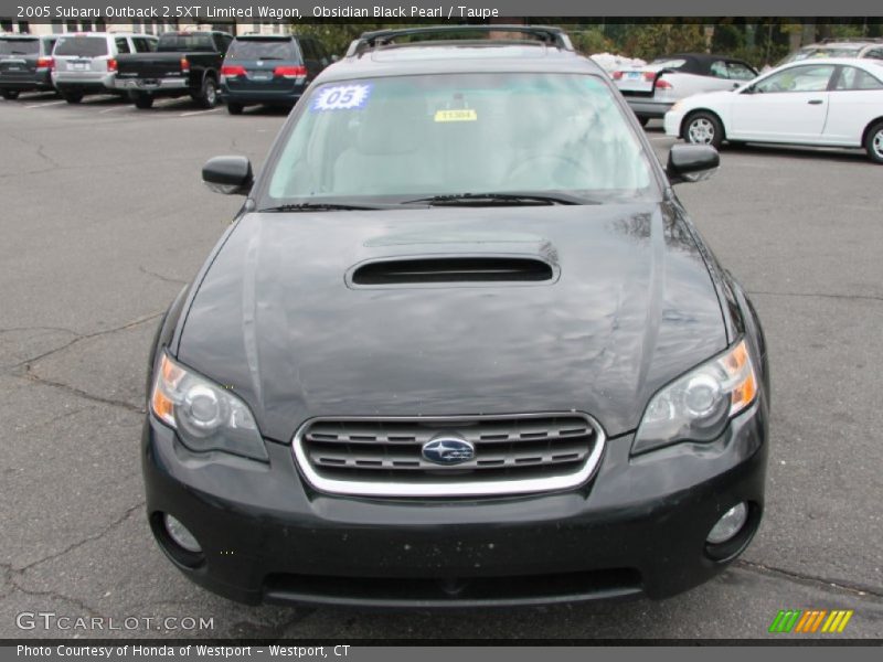 Obsidian Black Pearl / Taupe 2005 Subaru Outback 2.5XT Limited Wagon