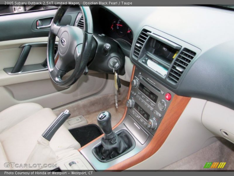 Obsidian Black Pearl / Taupe 2005 Subaru Outback 2.5XT Limited Wagon