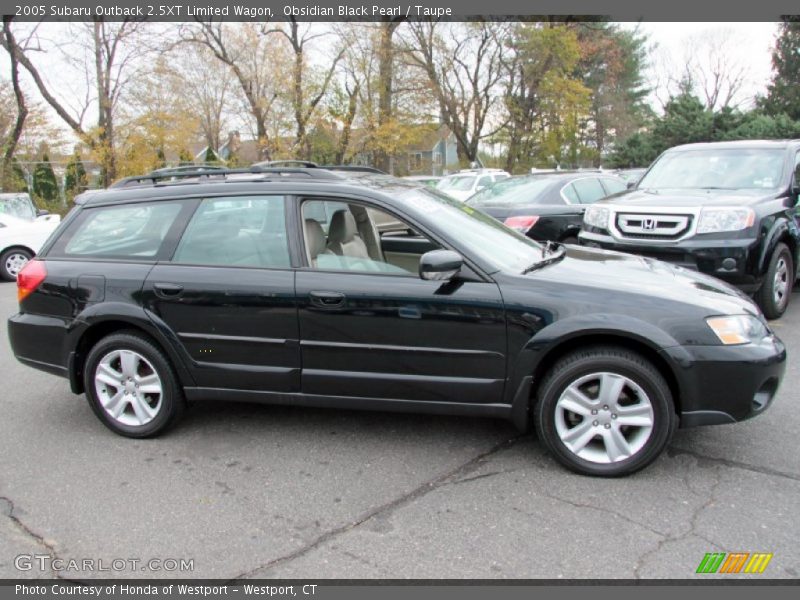 Obsidian Black Pearl / Taupe 2005 Subaru Outback 2.5XT Limited Wagon