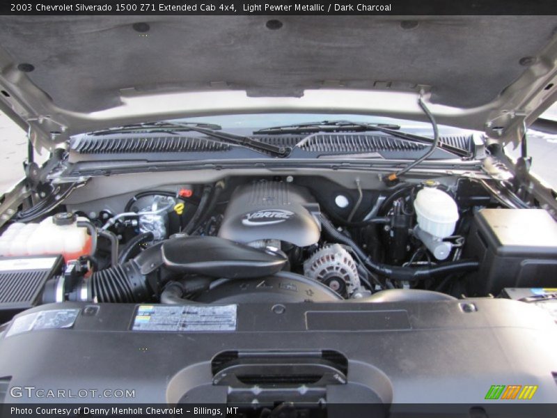 Light Pewter Metallic / Dark Charcoal 2003 Chevrolet Silverado 1500 Z71 Extended Cab 4x4