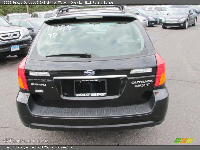 Obsidian Black Pearl / Taupe 2005 Subaru Outback 2.5XT Limited Wagon