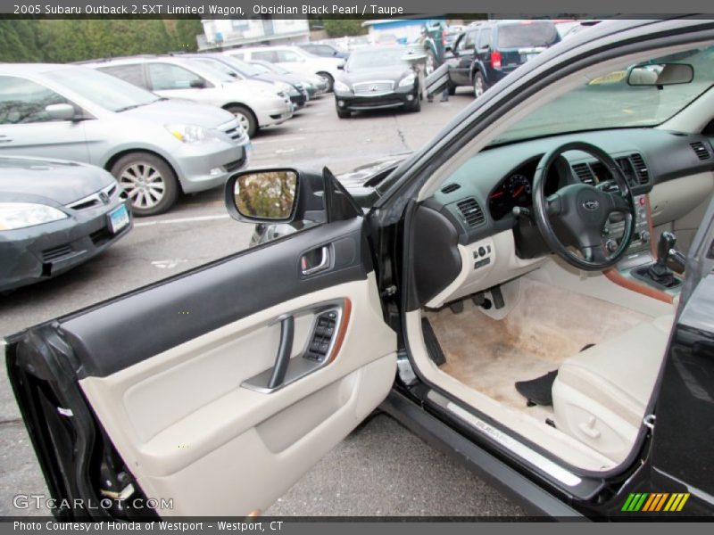 Obsidian Black Pearl / Taupe 2005 Subaru Outback 2.5XT Limited Wagon