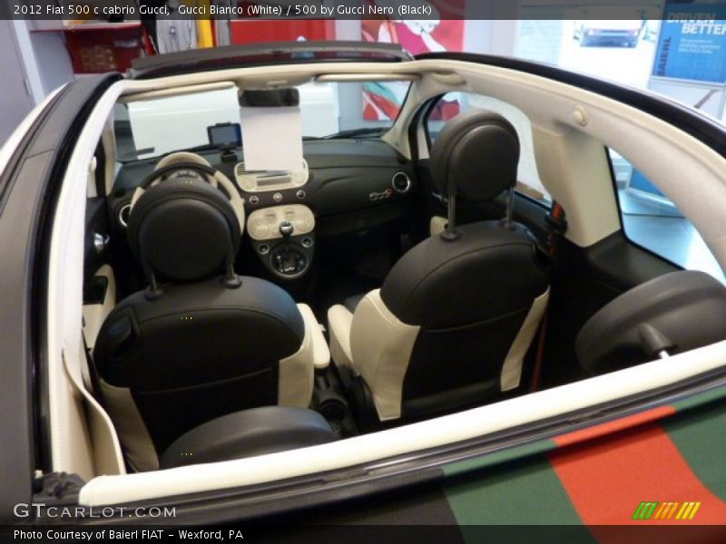  2012 500 c cabrio Gucci 500 by Gucci Nero (Black) Interior