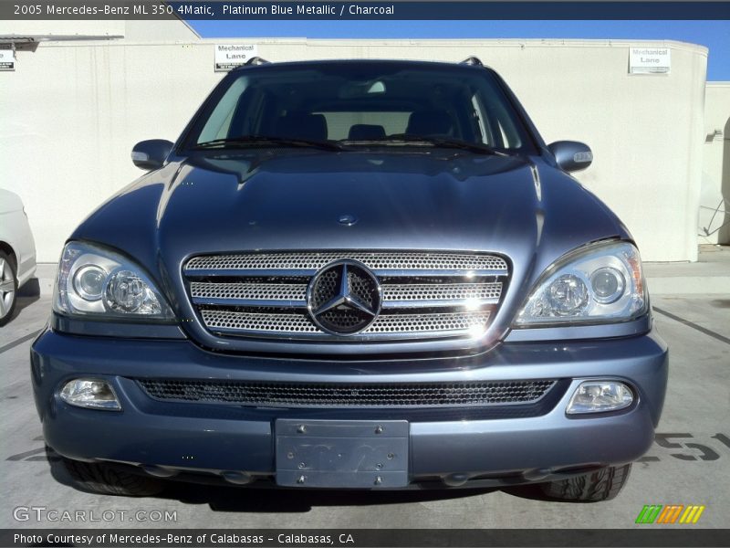 Platinum Blue Metallic / Charcoal 2005 Mercedes-Benz ML 350 4Matic