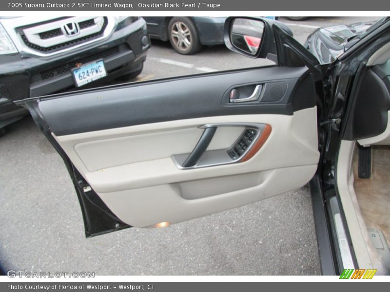 Obsidian Black Pearl / Taupe 2005 Subaru Outback 2.5XT Limited Wagon
