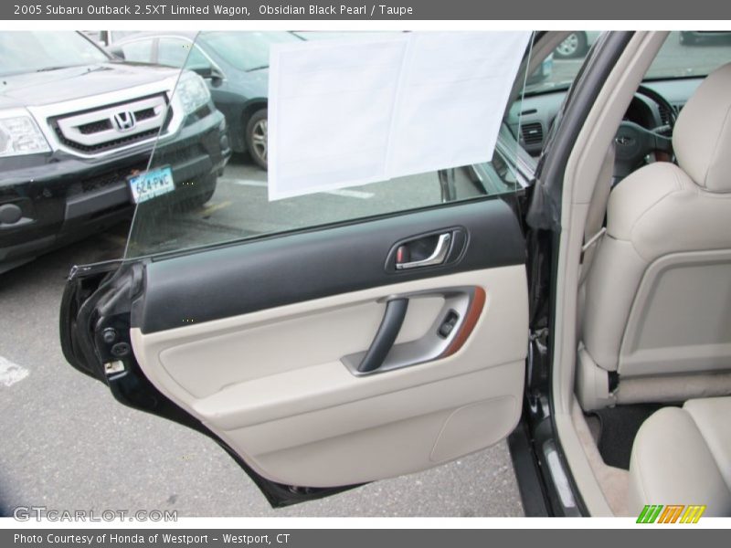 Obsidian Black Pearl / Taupe 2005 Subaru Outback 2.5XT Limited Wagon