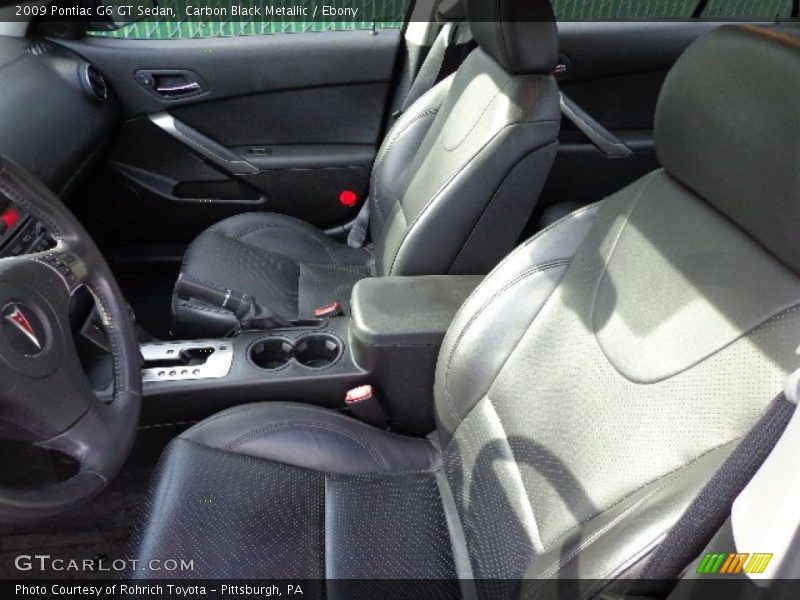 Carbon Black Metallic / Ebony 2009 Pontiac G6 GT Sedan