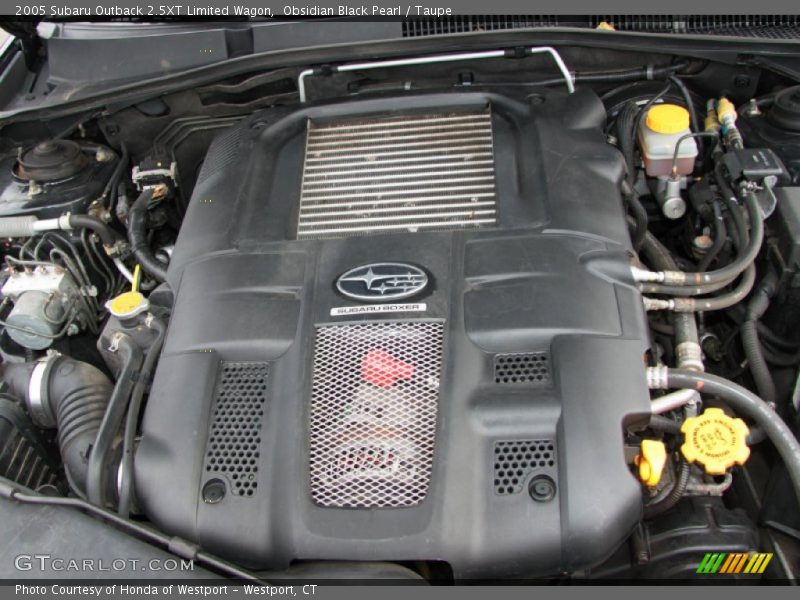 Obsidian Black Pearl / Taupe 2005 Subaru Outback 2.5XT Limited Wagon