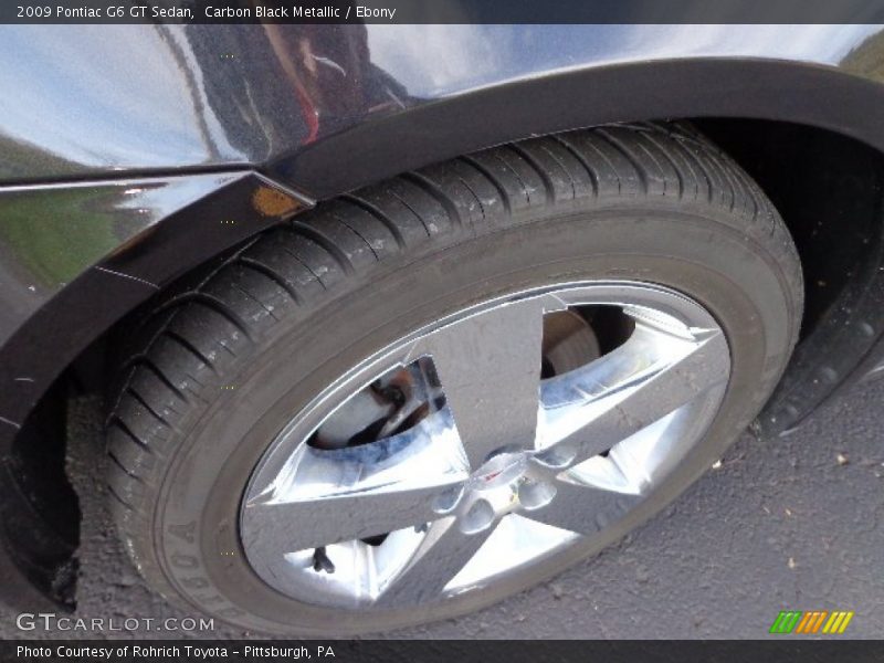 Carbon Black Metallic / Ebony 2009 Pontiac G6 GT Sedan