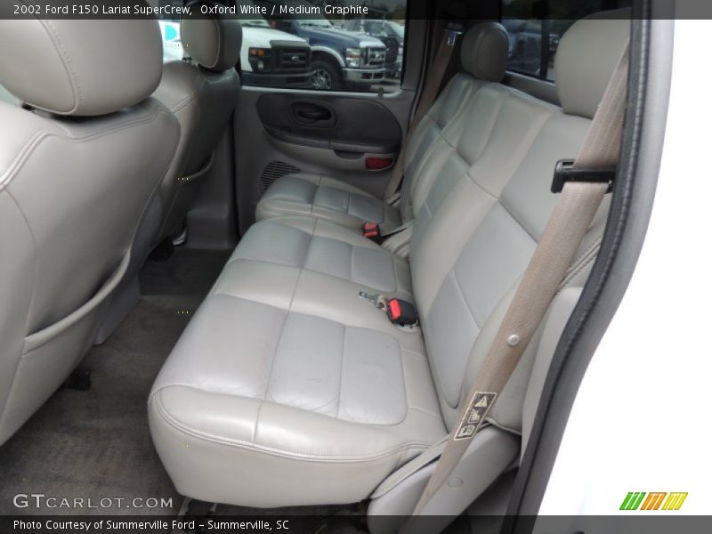 Oxford White / Medium Graphite 2002 Ford F150 Lariat SuperCrew